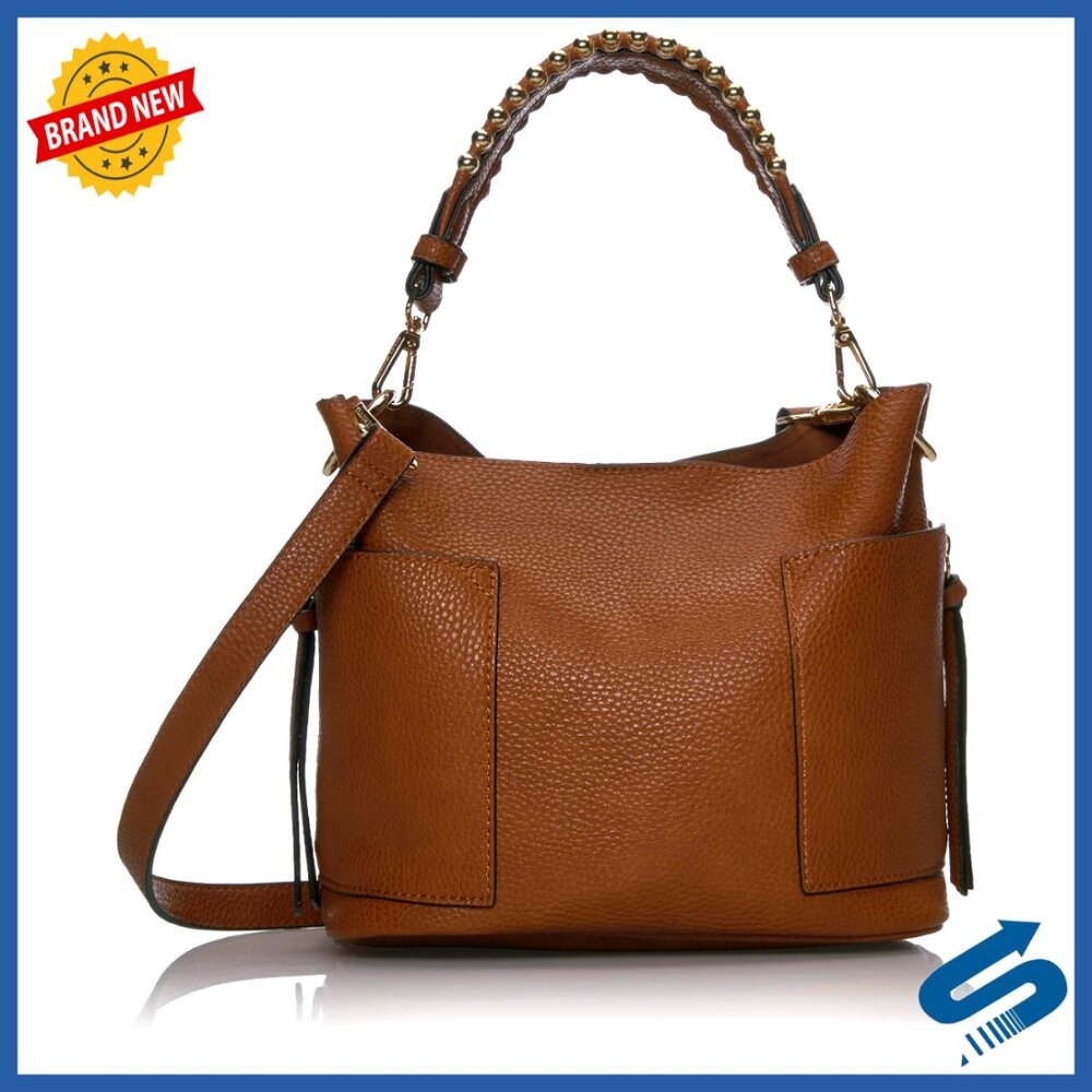 Faux Leather Hobo Bag Adjustable Strap Spacious Compartment Everyday Chic
